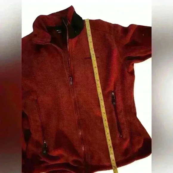 Patagonia Sz S Red Fleece Full Zip Pockets Long Sleeves Gorpcore Active - Picture 4 of 6